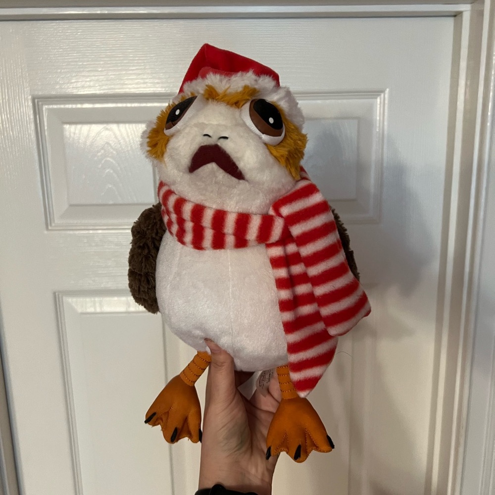 Disney world Star Wars Christmas Porg Bird Plush